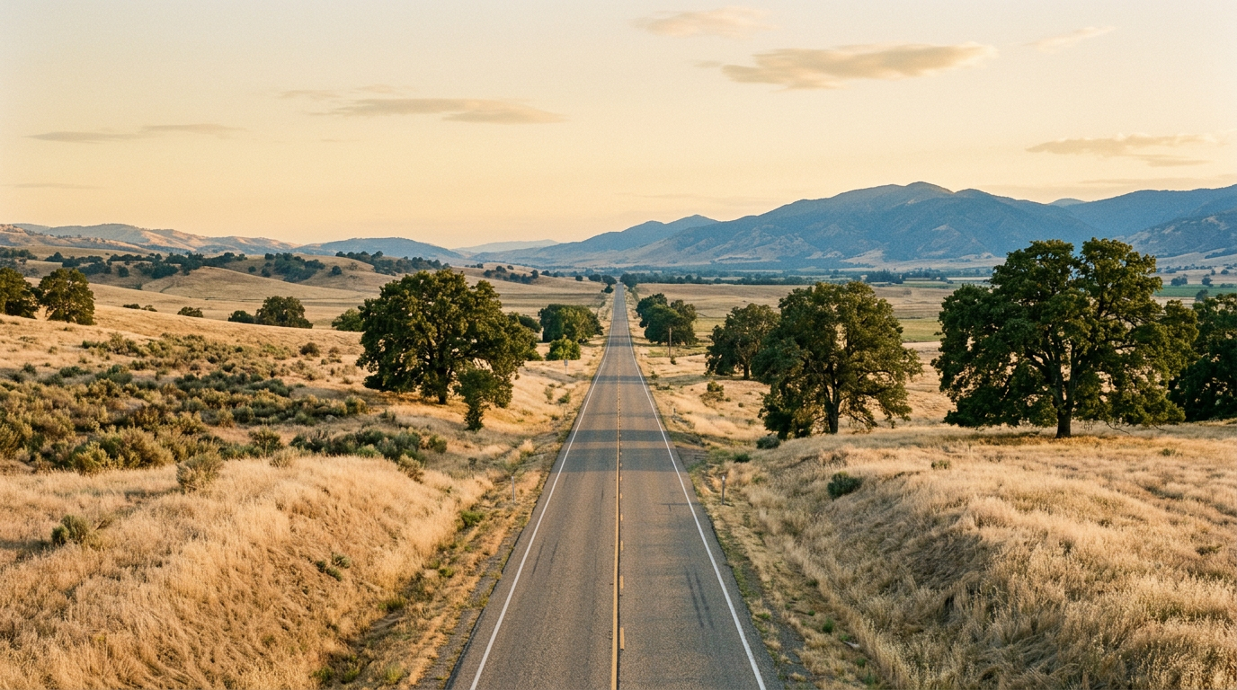 Highway 99
at the Golden Hour